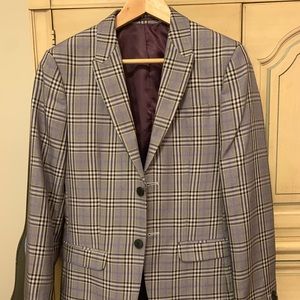 NEW NEVER WORN!! Topman Black & Purple Blazer